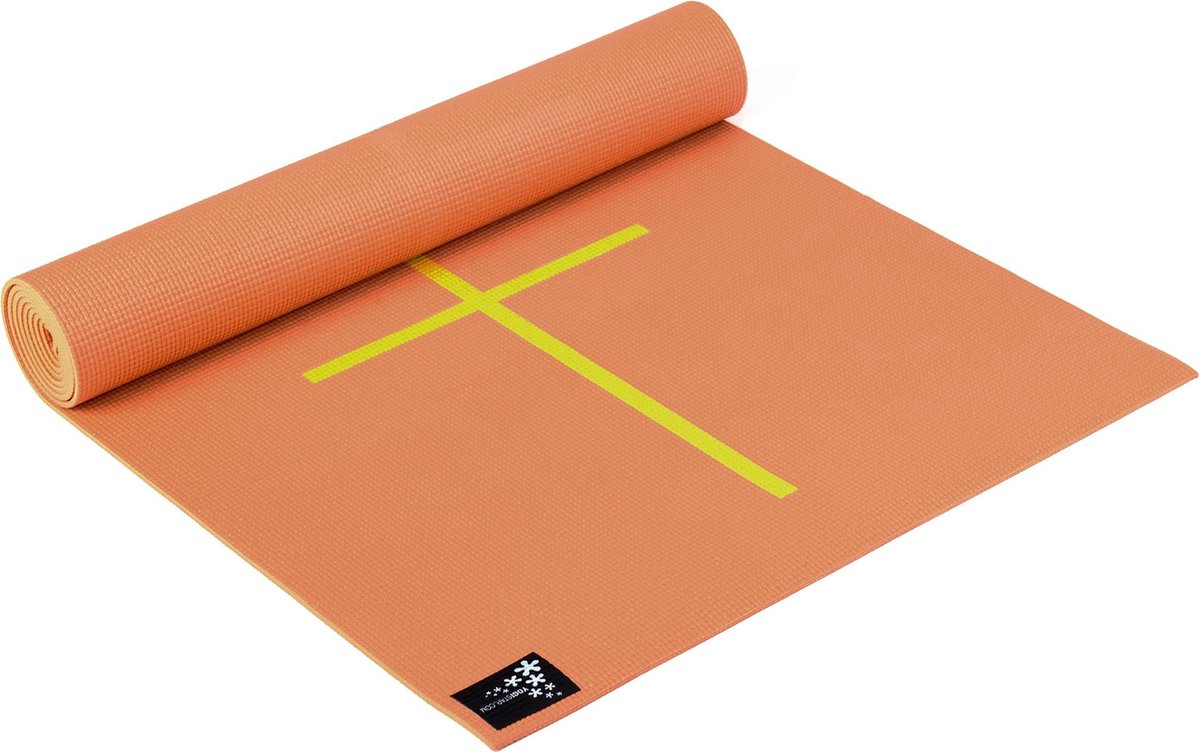 Yogamat plus alignment mango Fitnessmat YOGISTAR