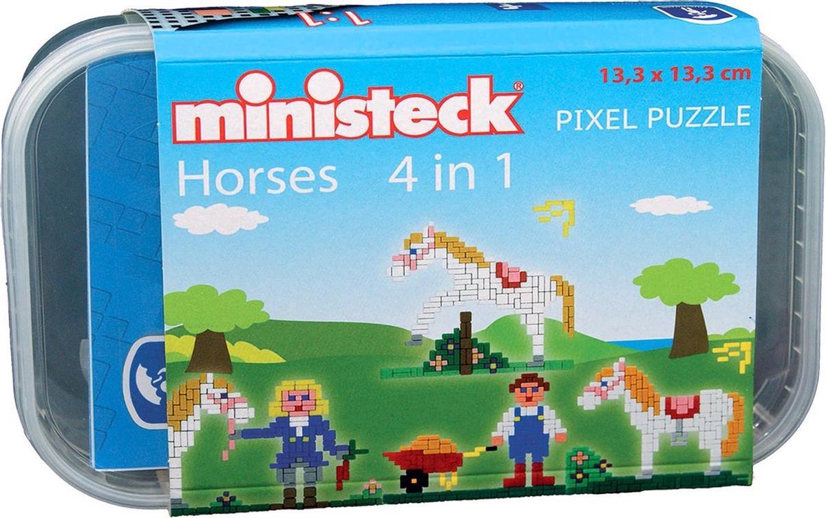 Ministeck: Paardenstal 4 in 1 - ca. 510 delen