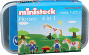 Ministeck: Paardenstal 4 in 1 - ca. 510 delen