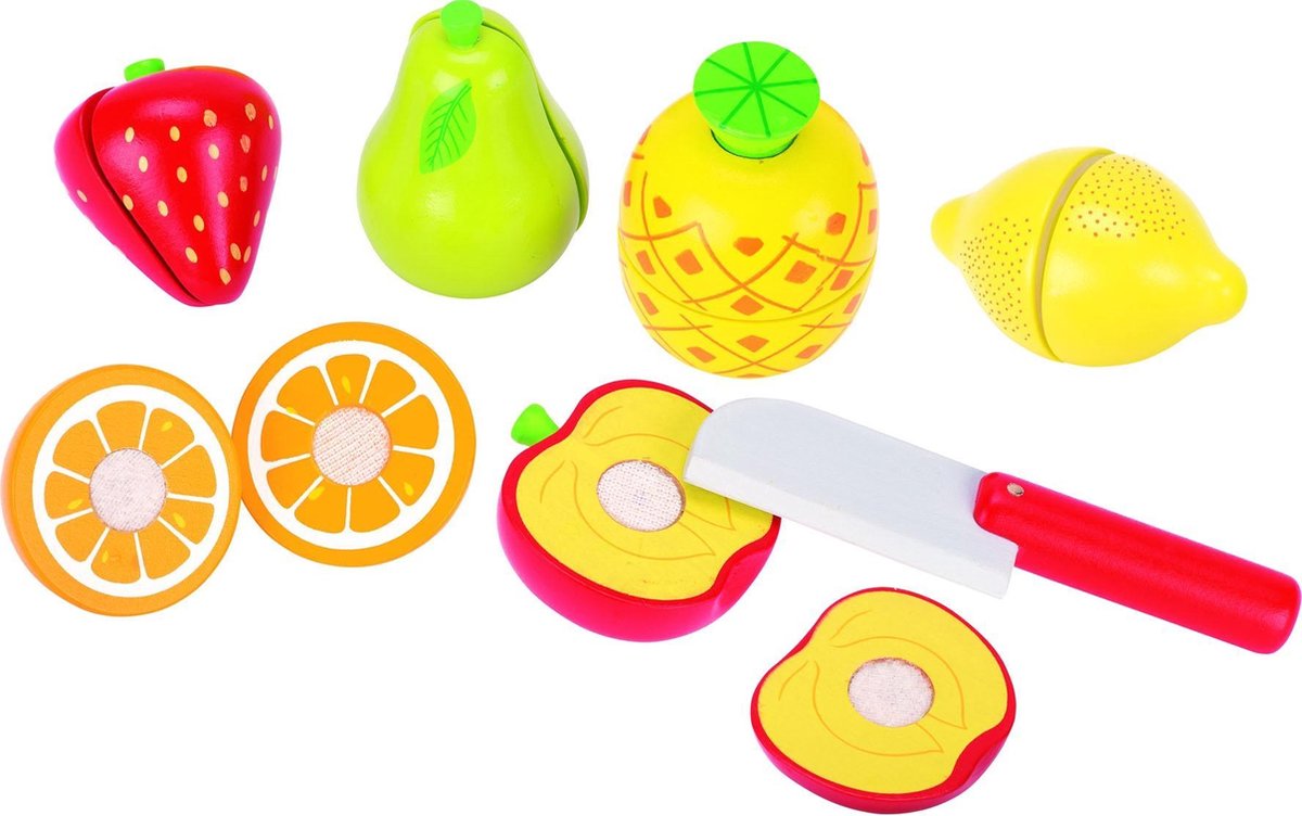 Goki Houten Snijset Fruit 13-delig