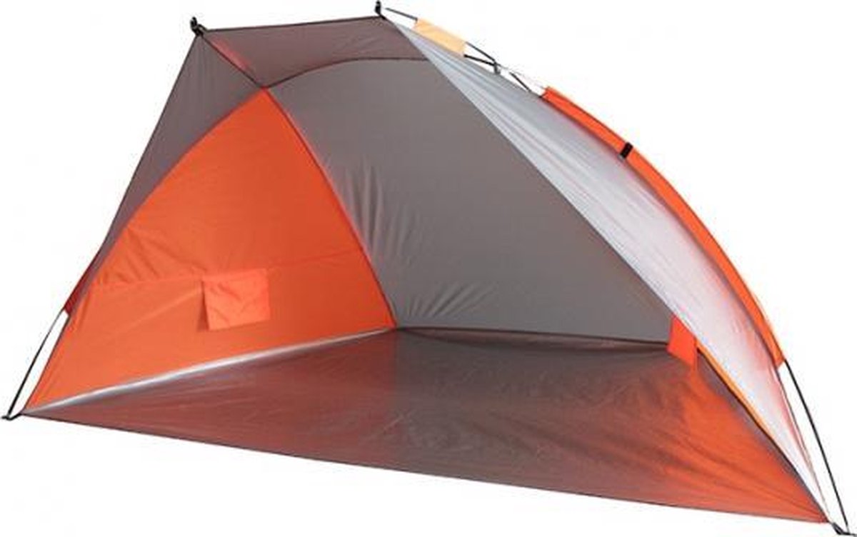 Oranje windscherm strandtentje