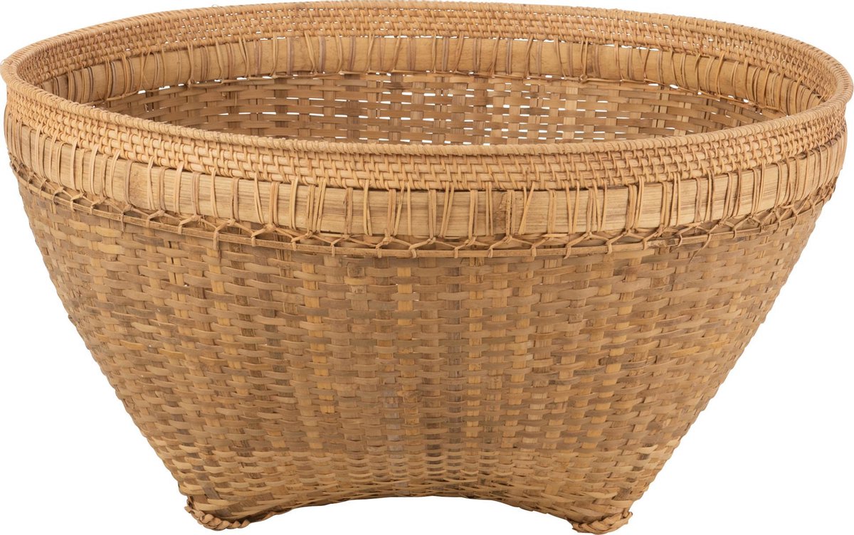 J-Line Mand Extra Large Rond Rotan Naturel