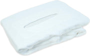 Hoeslaken Massagetafel Wit- Extra Dik - Badstof Stretch - Met Uitsparing