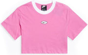 Nike WMNS NSW Cropped Logo Top Roze Kledingmaat : S