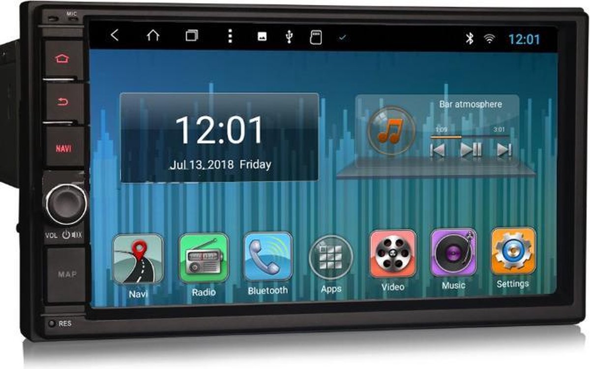 Voltario®  7 " T8 Octa-Core Android 8.1 Autoradio met navigatie