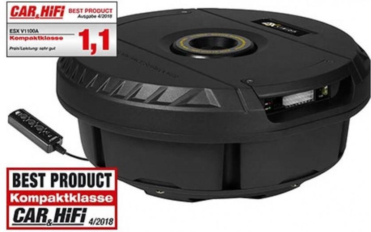 ESX V-1100A reservewiel-subwoofer 11" met versterker