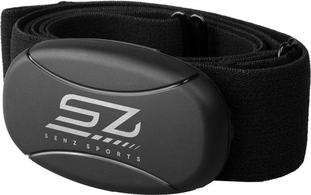 Hartslagmeter Senz Sports 3-in-1 Borstband - Zwart