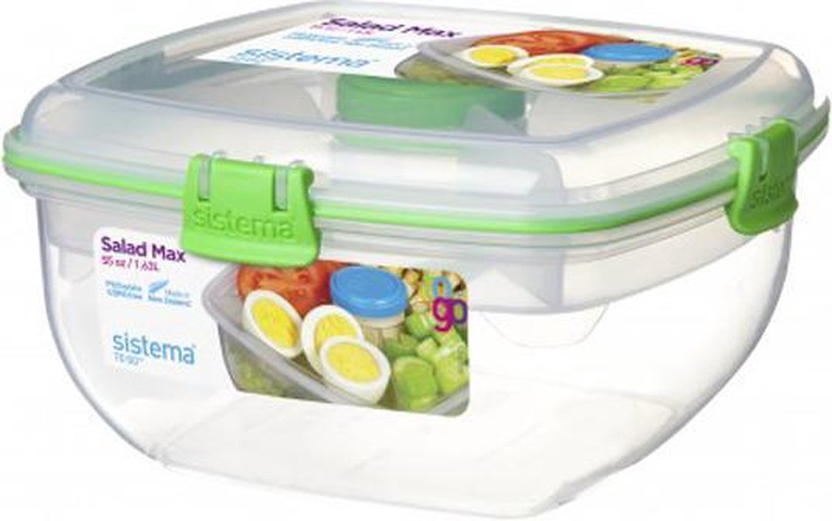 Sistema To Go Salad Max - Saladebox met verdeelschaal