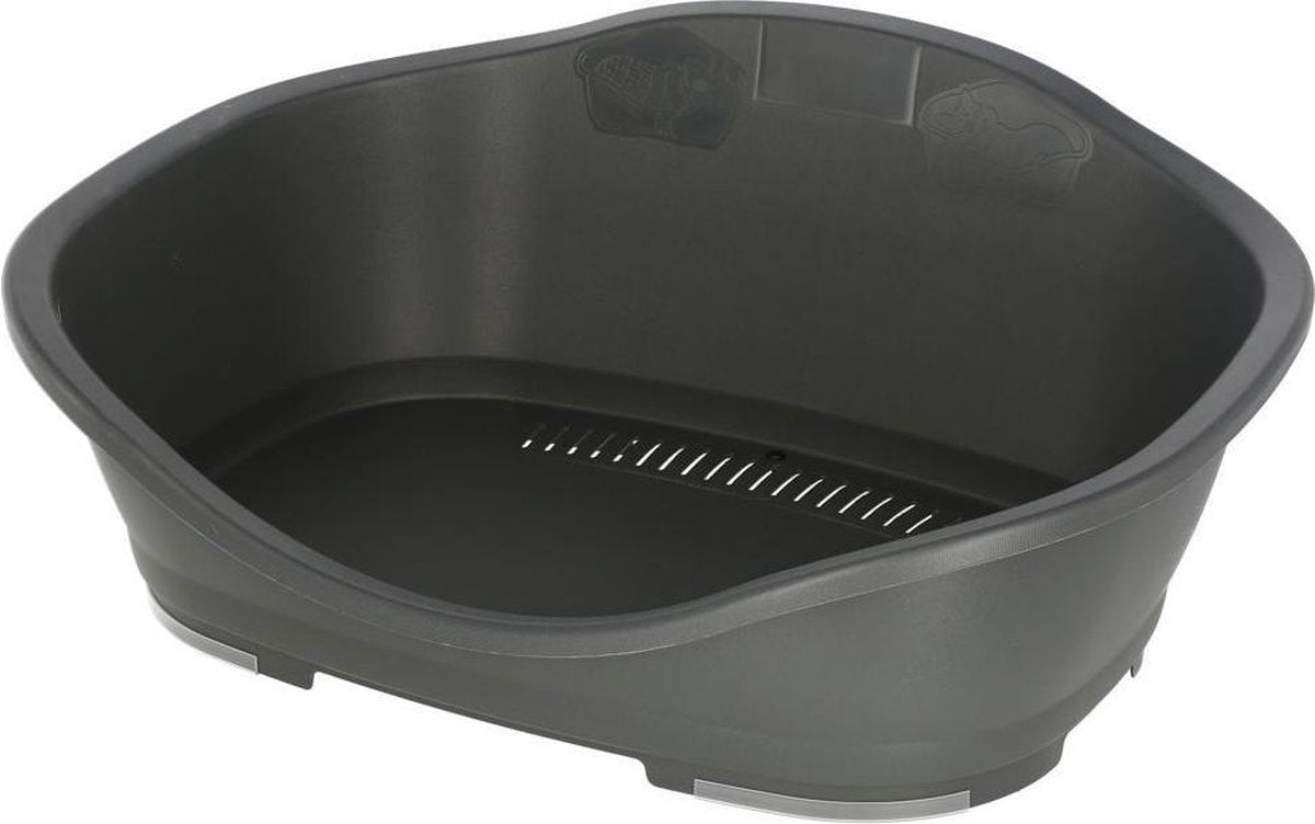 Plastic hondenmand zonder kussen "Grijs" (80