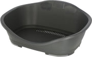 Plastic hondenmand zonder kussen "Grijs" (80