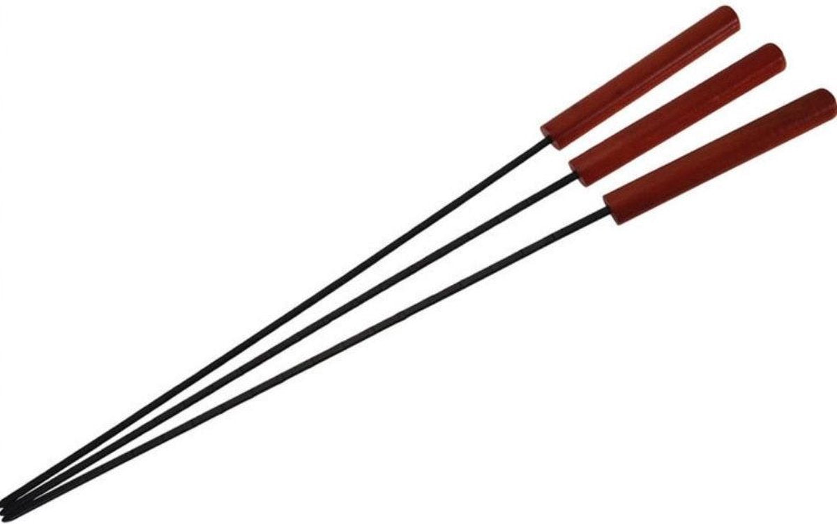 Vaggan BBQ Grillspies - 3 Stuks - RVS - 48 cm