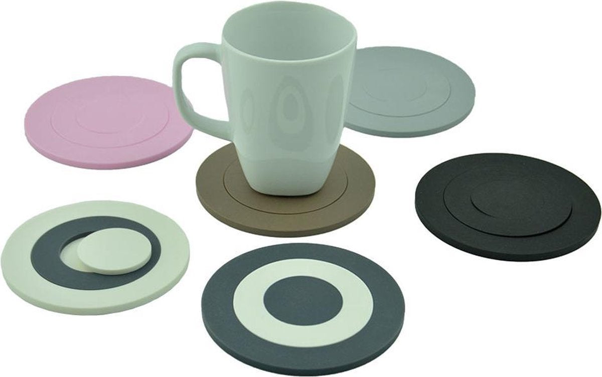 onderzetters Mix-It set van 6 stuks | wit