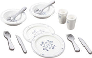 Mama Memo Servies Hout 12-delig Wit