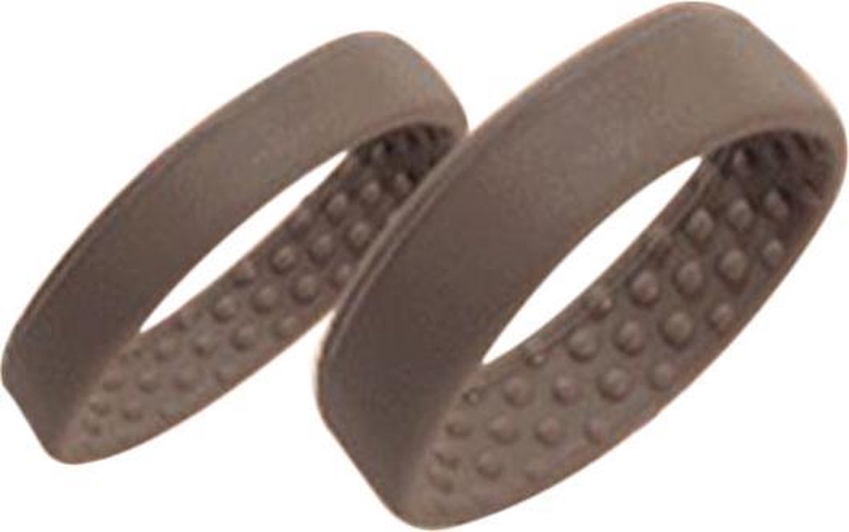 Vouwbaar haar elastiek bruin - Multi functioneel haar elastiek - rubber elastiek - siliconen elastiek vouwbaar - multifunctioneel elastiek