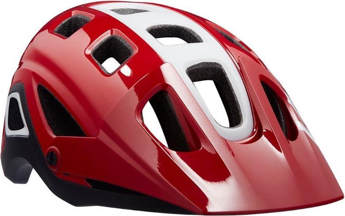 Lazer Fietshelm Impala Mbt Rood/wit Maat 52-56 Cm