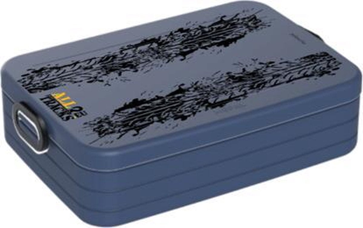 Mepal Broodtrommel – Donker blauw - Medium - Bandenspoor - 4x4 Offroad
