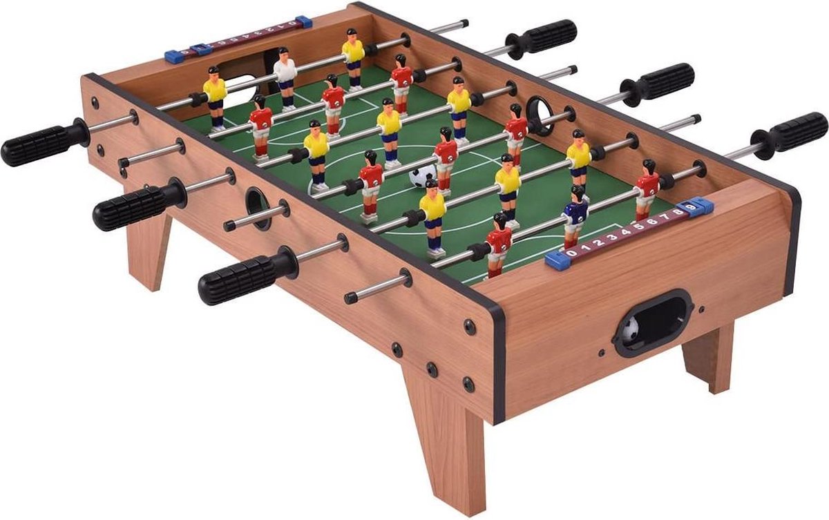 Toyrific Tafelvoetbalspel 27 Inch Bruin 16-delig