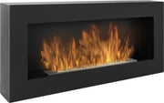 Zwarte Wand Sfeerhaard BOX 90 x 40 CM Bioethanolhaarden.com