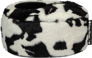 Happy-House Mand Ovaal O-Collectie 40x30x20 cm Zwart Wit Small