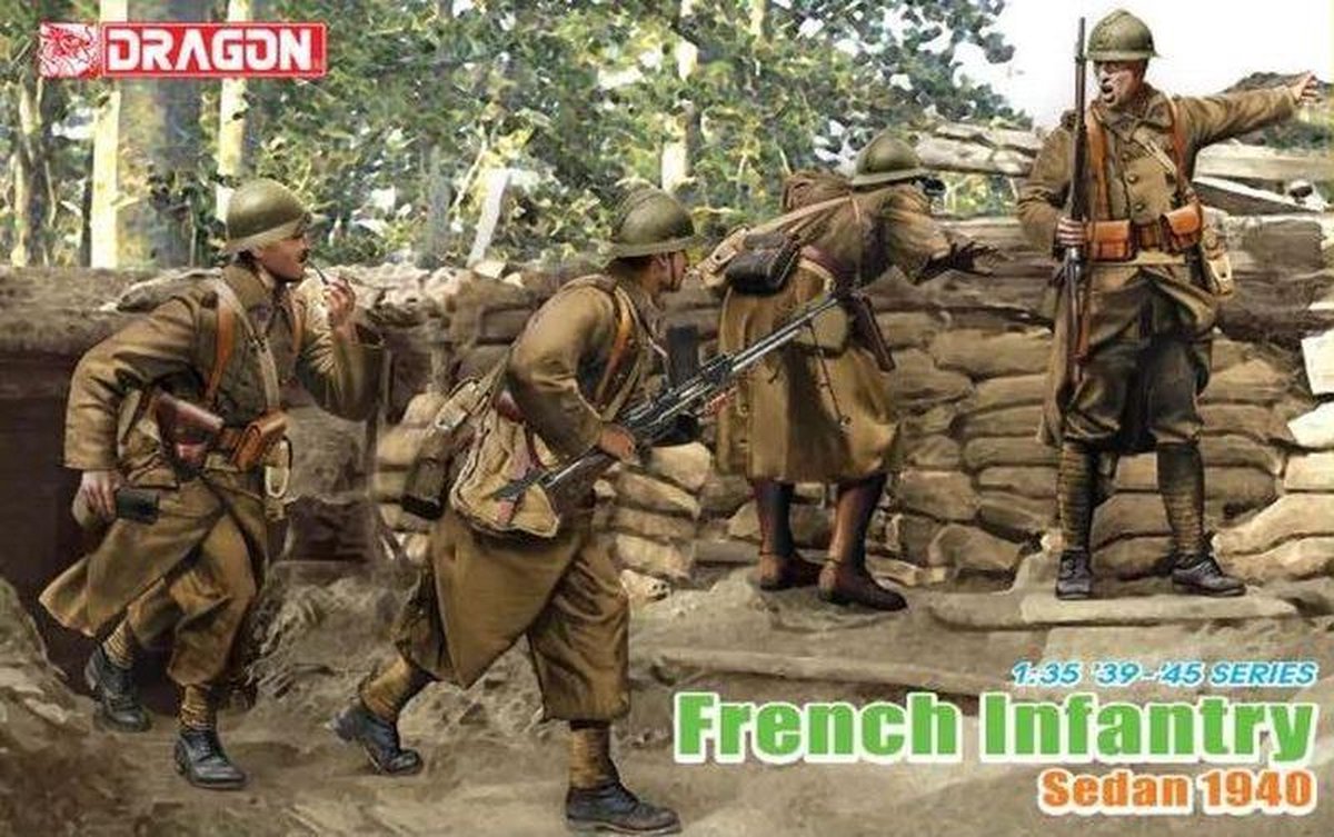 Dragon - 1/35 French Infantry (Sedan 1940) - DRA6738 - modelbouwsets