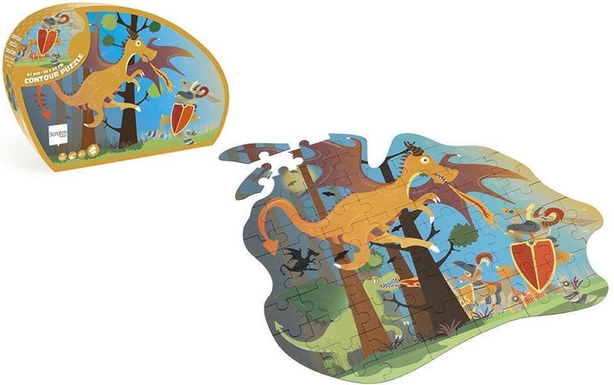 Contour Puzzel De Draak & De Ridder - 61st