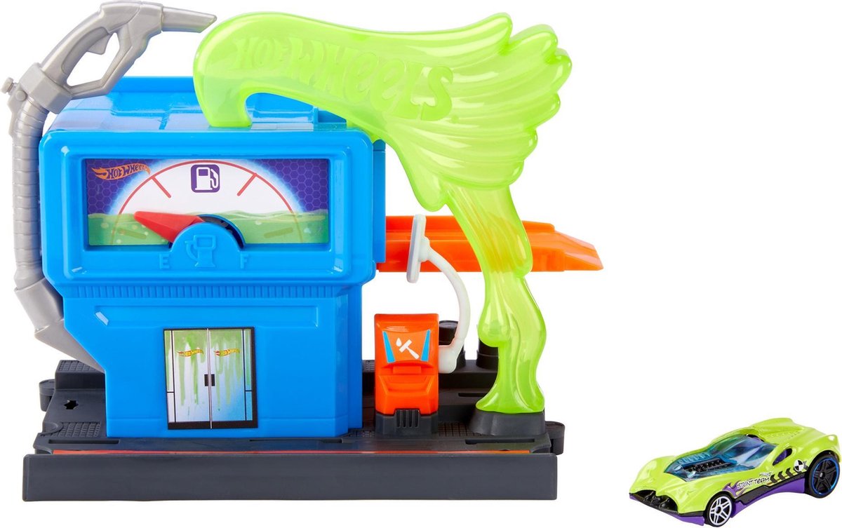 Hot Wheels City Downtown Giftige Politiestation Speelset