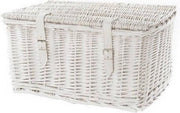 Fietsmand Riet Wit 42x28x21cm (Maat S)