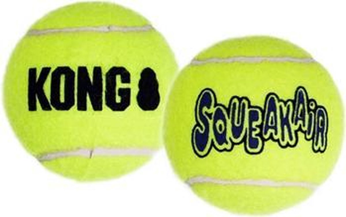 Kong squeakair tennisbal geel met piep - 6