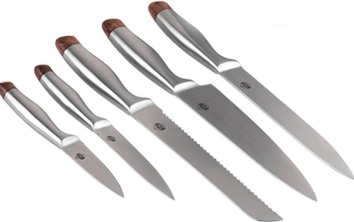 Tac Big Chef 6 delig messenset met messenblok