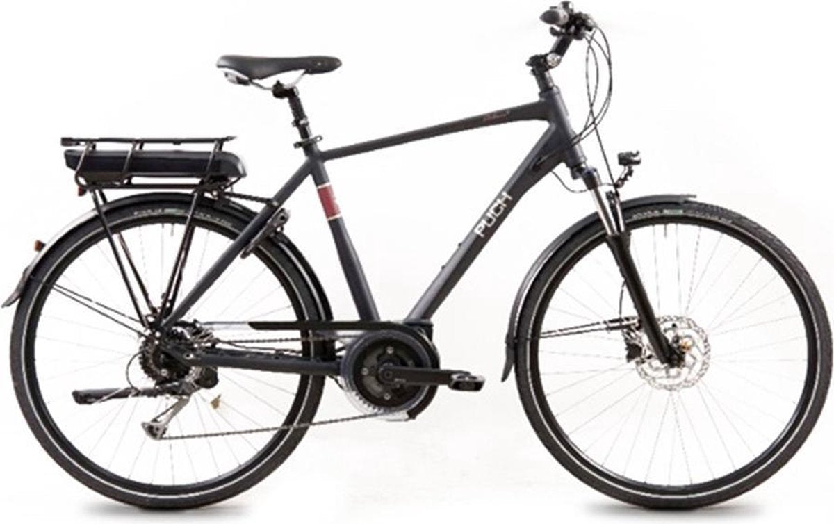 Puch Clubman 1 - Fiets (elektrisch) - Mannen - Matzwart - 50 cm