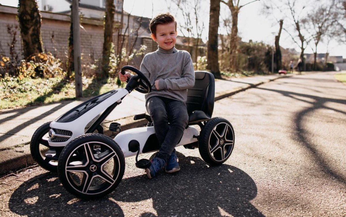 Mercedes Benz Go Kart Skelter BLAUW 3-6 jaar