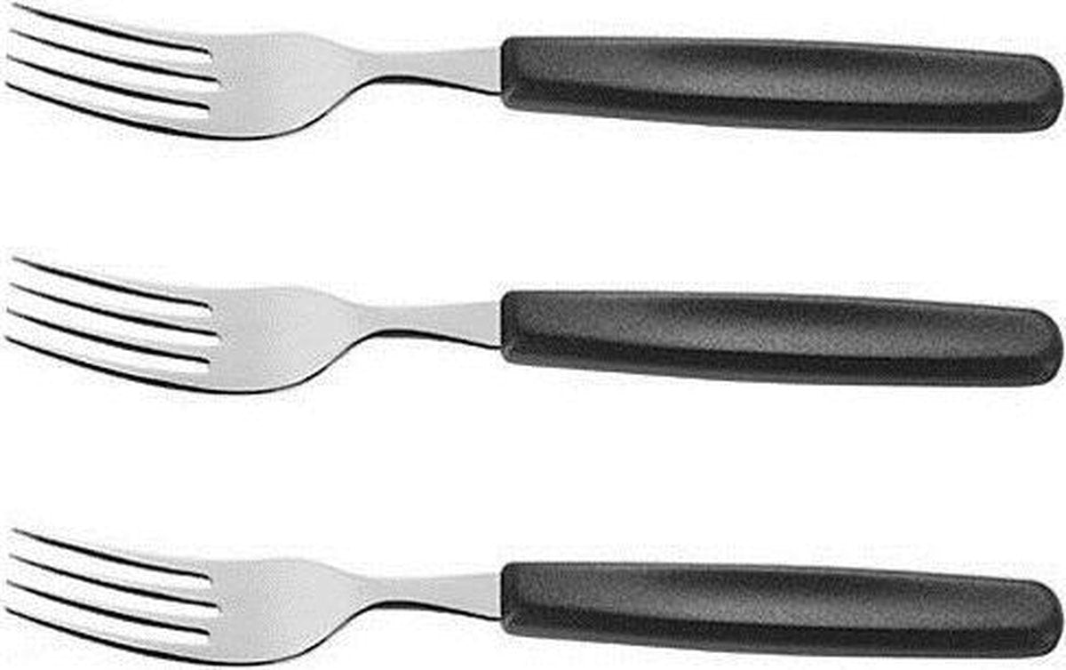 Victorinox Tafelvorkenset 3Delig Zwart
