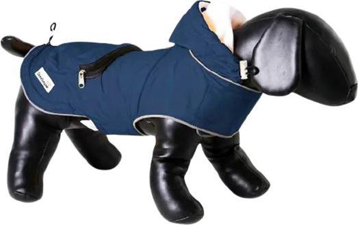 Doodlebone Hondenregenjas Mac-in-a-pack 70 Cm Blauw
