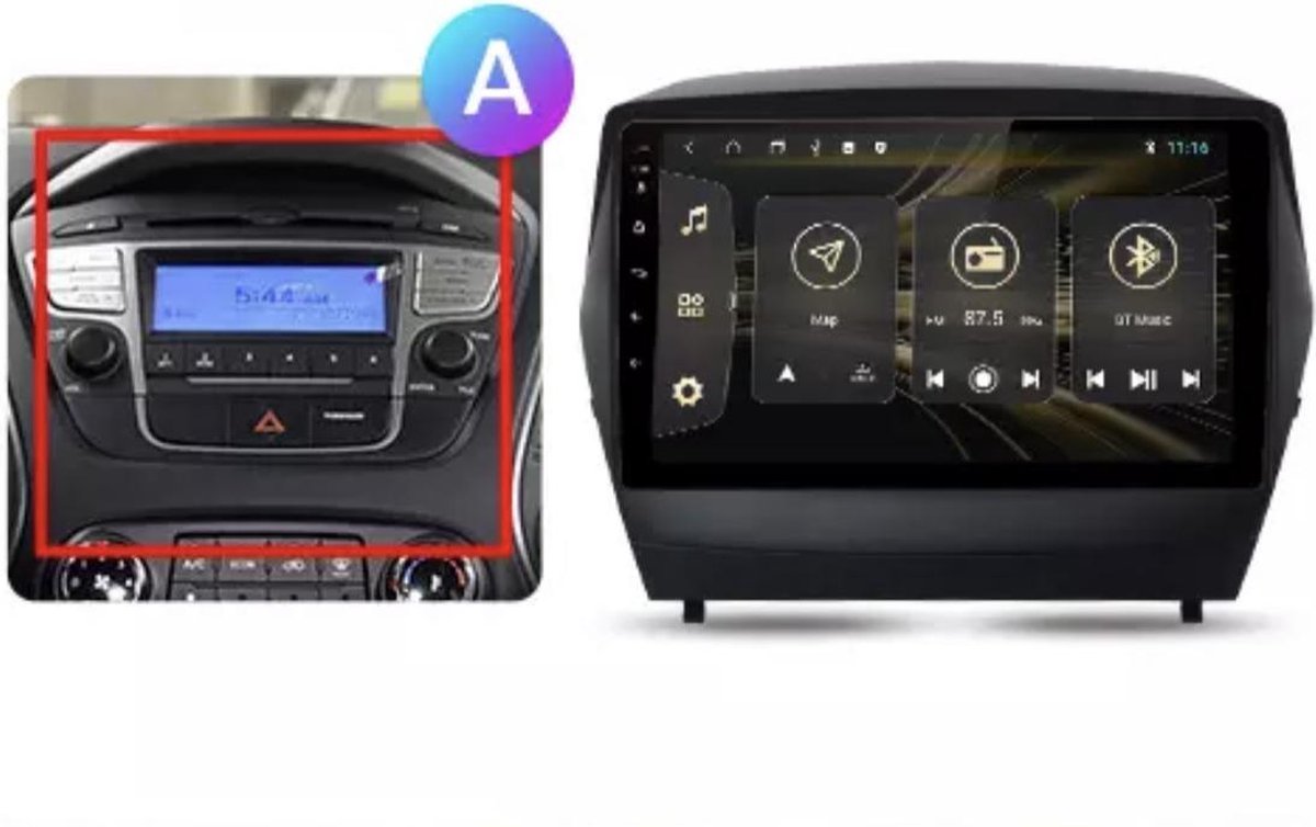 CarPlay en Android Auto Hyundai Ix35 2010-2016 Tucson 2011-2014 Android 10 8core  navigatie en multimediasysteem Bluetooth USB WiFi autoradio DSP 2+32GB  4G