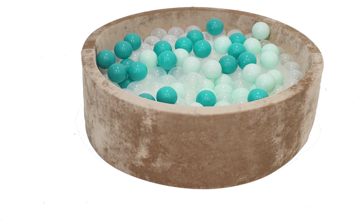 Velvet Ballenbak Goud 90x40 met 250 ballen Munt