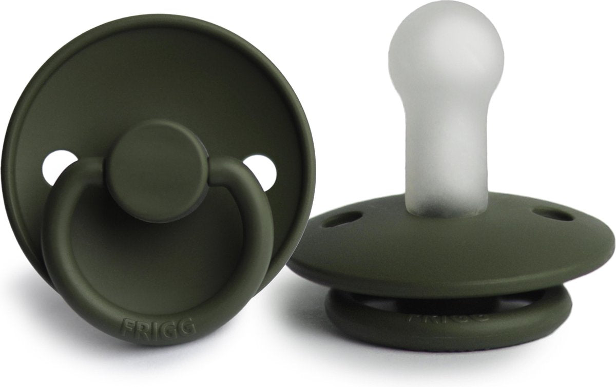 FRIGG CLASSIC OLIVE  - Fopspeen - SILICONE - 6 tot 18 Maanden - Olive - T2