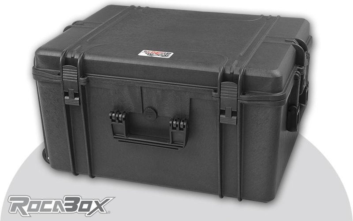 Rocabox - Universele trolley koffer - Waterdicht IP67 - Zwart - RW-6246-34-BFTR - Plukschuim