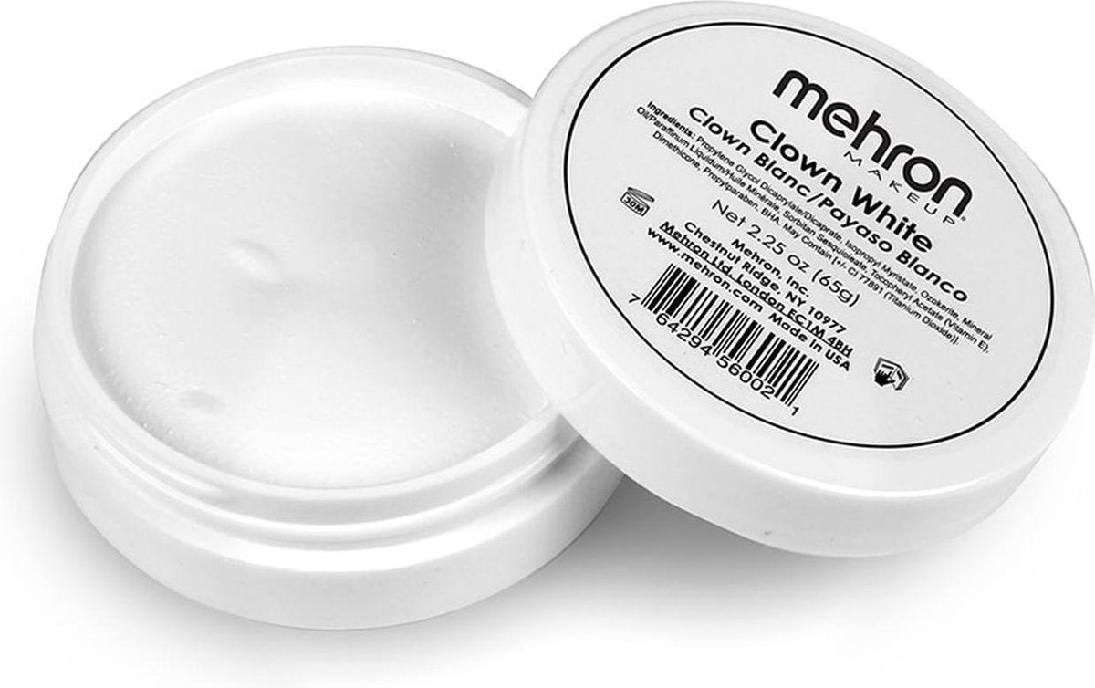 Mehron Schmink Clown White | Clown Wit - 65 gram