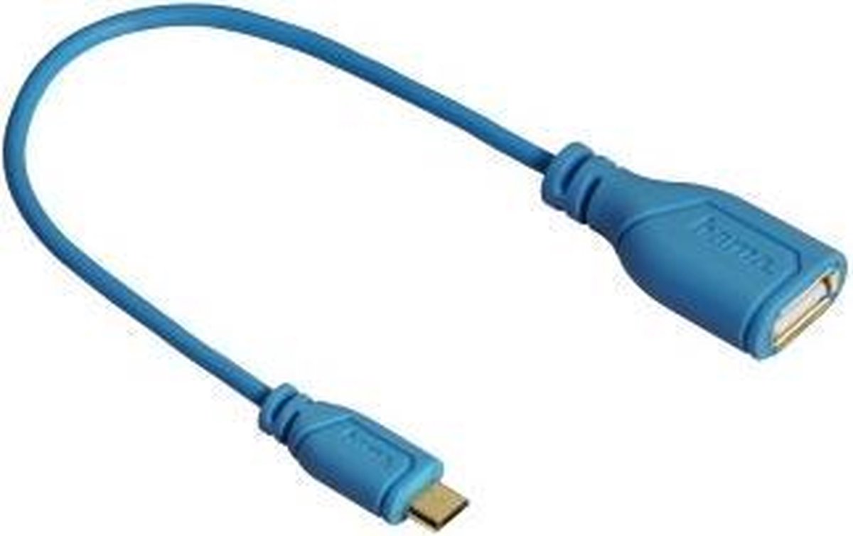 Hama 0.15m USB2.0-A/micro USB2.0-B USB-kabel 0