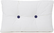 Wit kussen met navy knopen