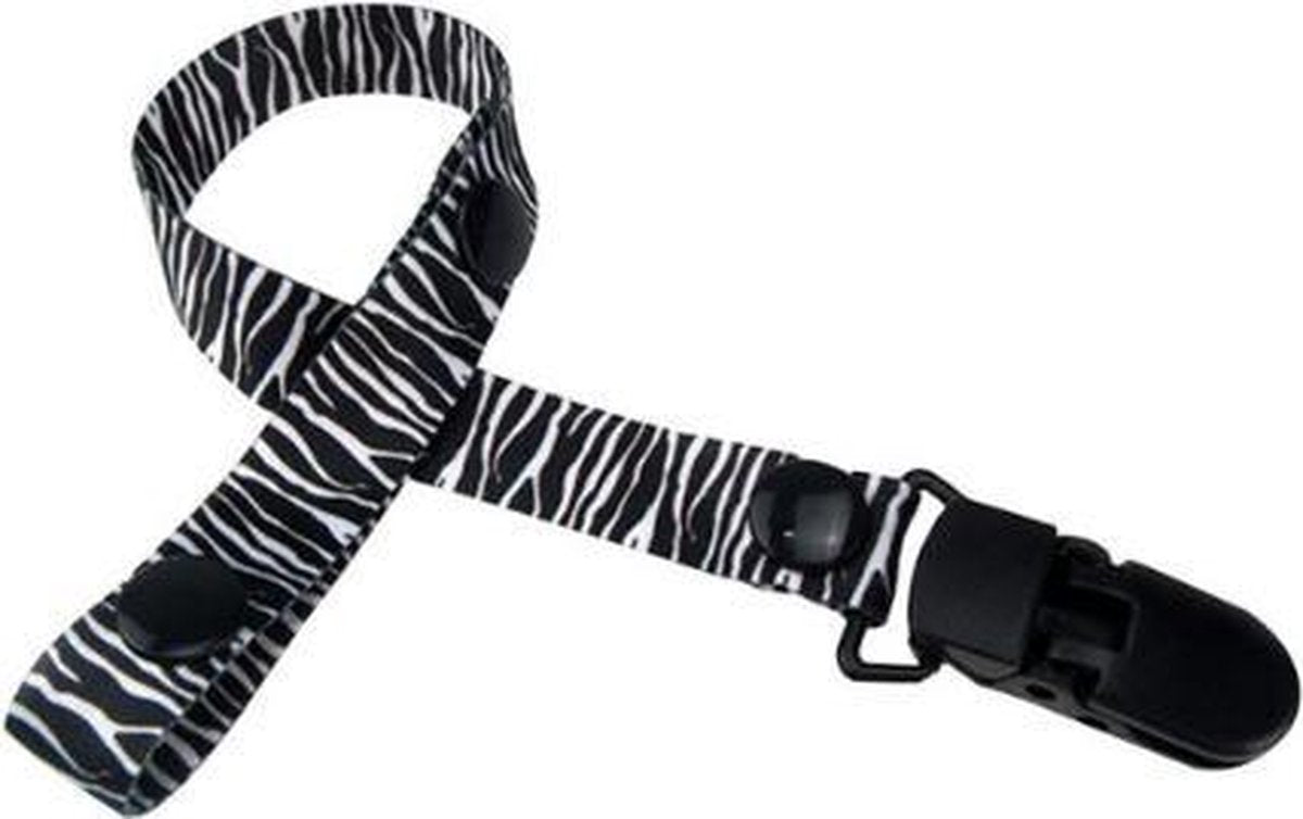 Speenkoord - speenketting zebra print
