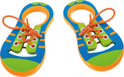 Small Foot Houten Veterschoenen Junior Blauw/groen