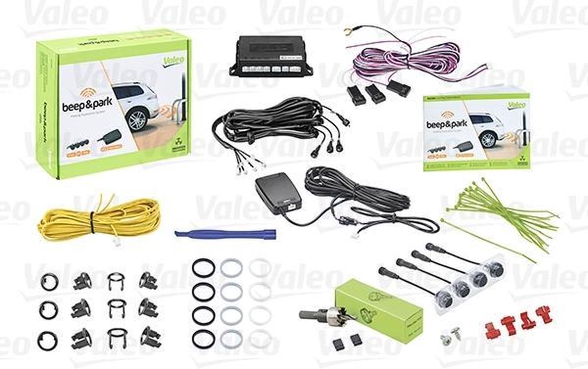 Valeo Beep & Park Kit 1 4 sensoren + 1 luidspreker Montage voor of achter-bumper