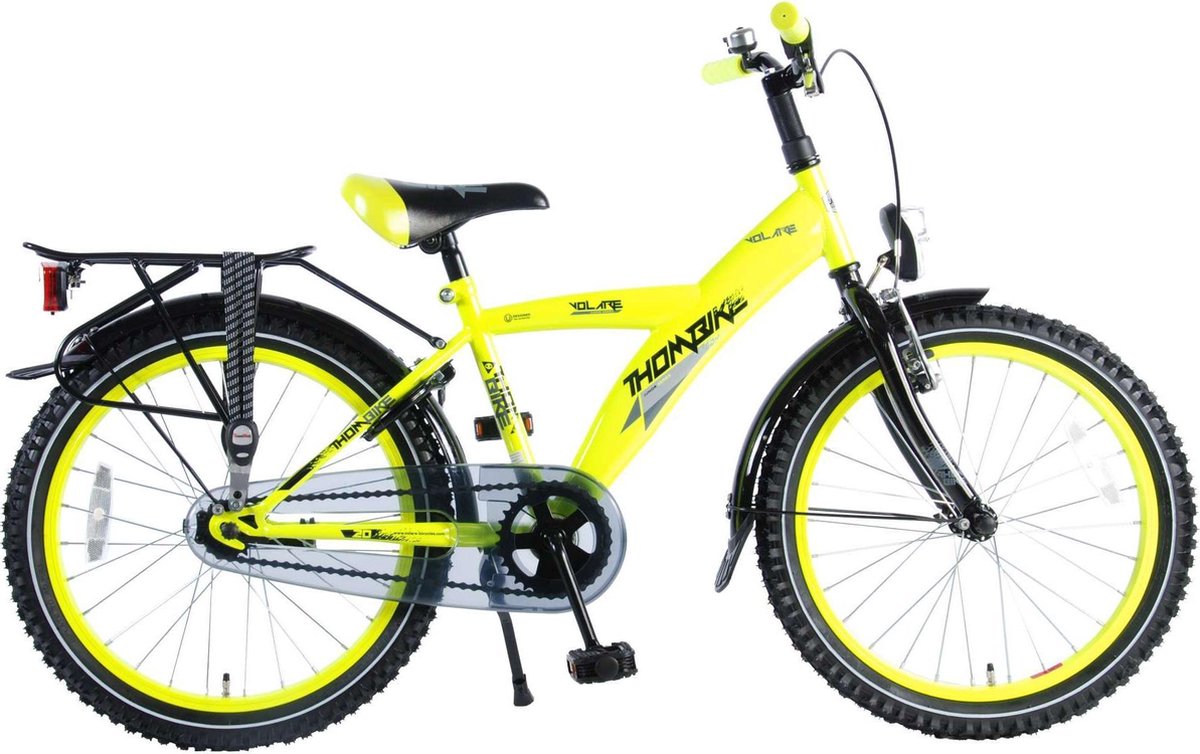 Volare Thombike City Kinderfiets - Jongens - 20 inch - Neon Geel