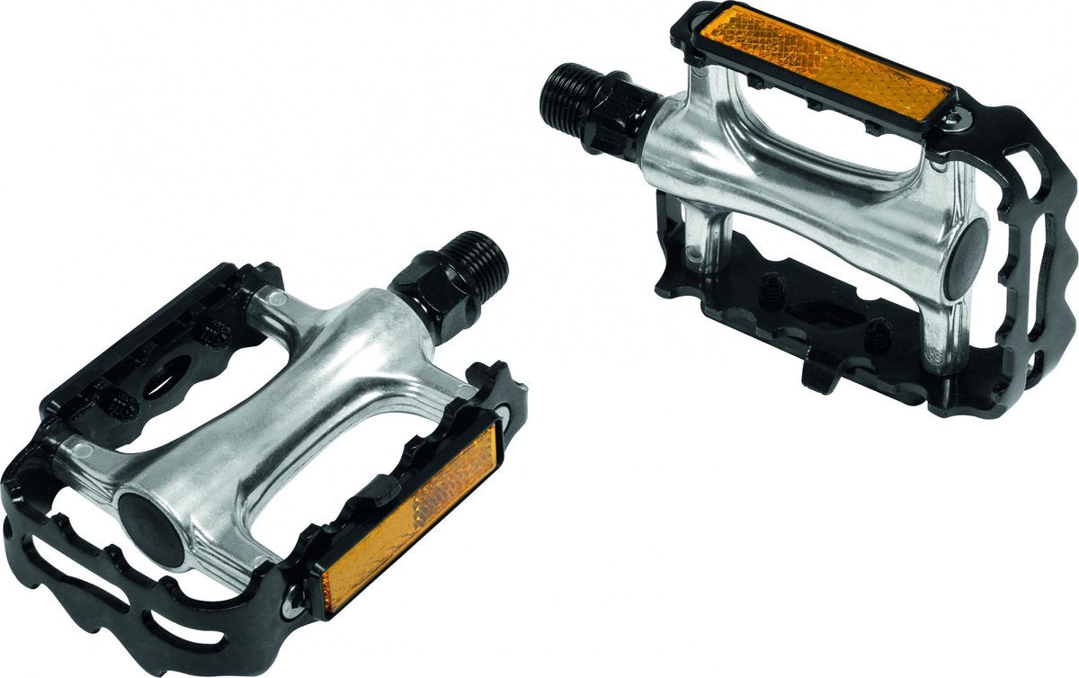 Ergotec Platformpedalen (196) 9/16 Inch Zwart/zilver