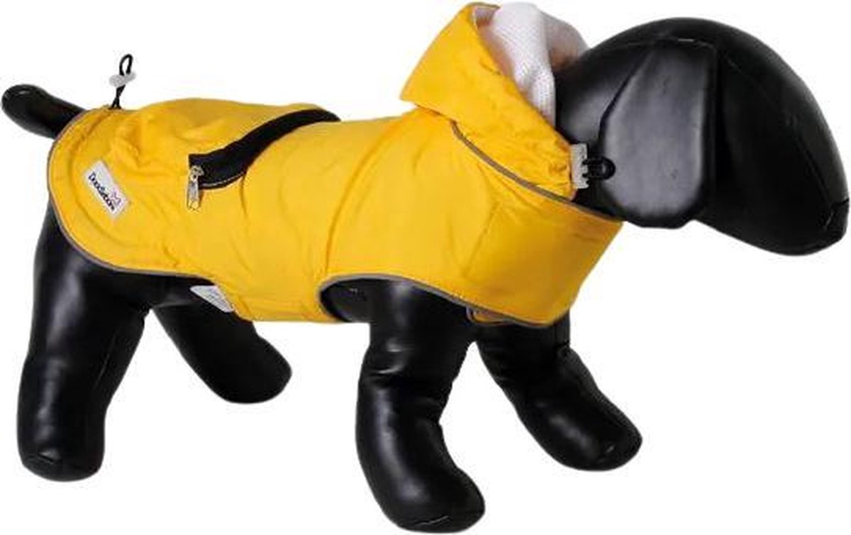Doodlebone Hondenregenjas Mac-in-a-pack 28 Cm Polyester Geel