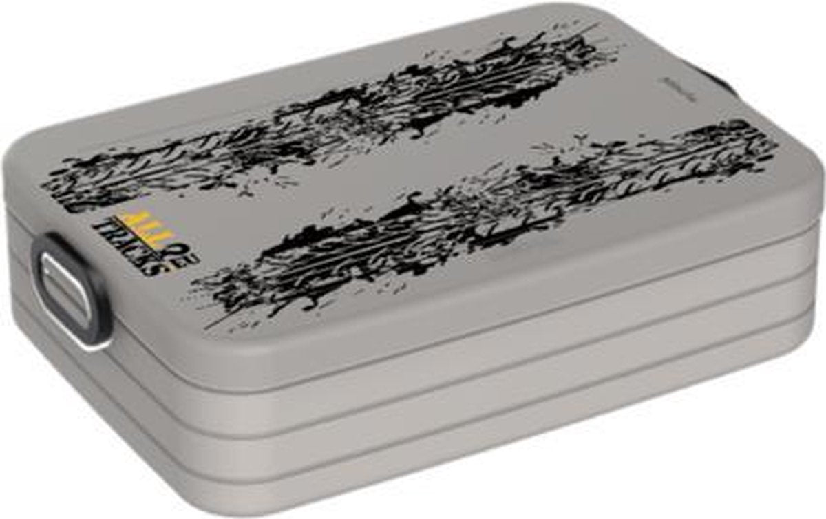 Mepal Broodtrommel – Grijs - Medium - Bandenspoor - 4x4 Offroad