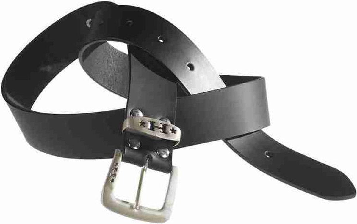 Halvarssons leren riem zwart L 124cm