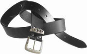 Halvarssons leren riem zwart L 124cm