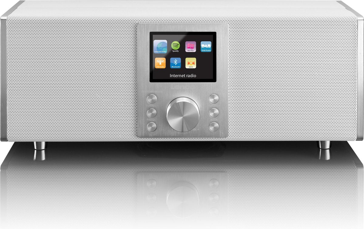Lenco DIR-2000 White - Radio - Internet radio - DAB+ en Spotify - Wit